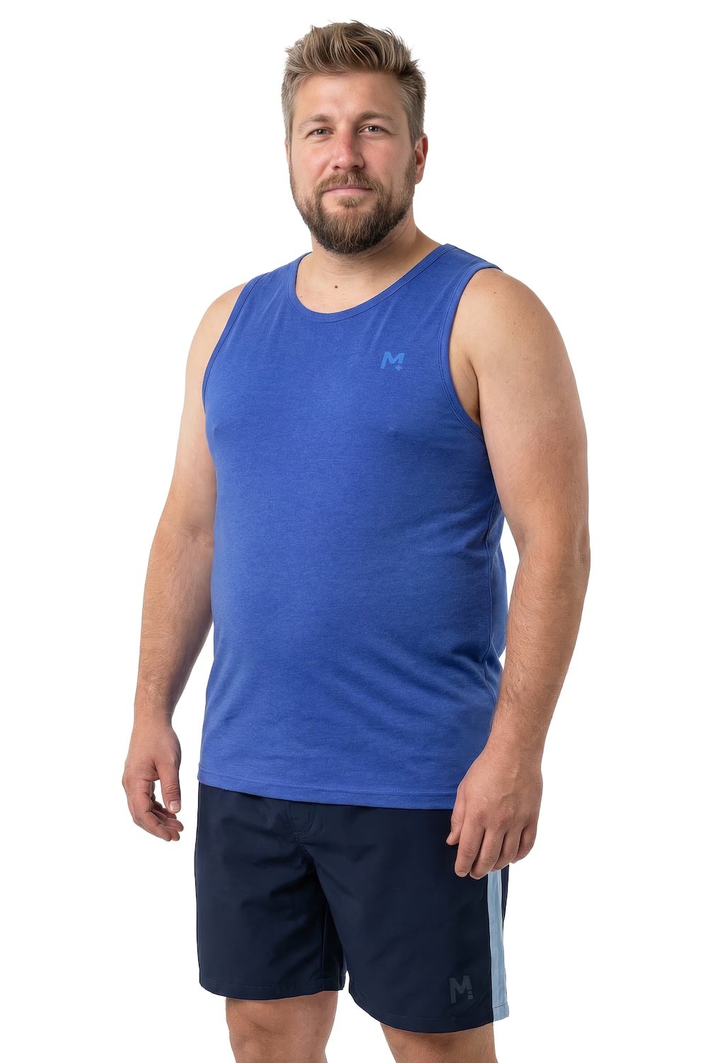 Stora storlekar Linne, Her, blå, storlek: 6XL, Bomull/Polyester, Men Plus