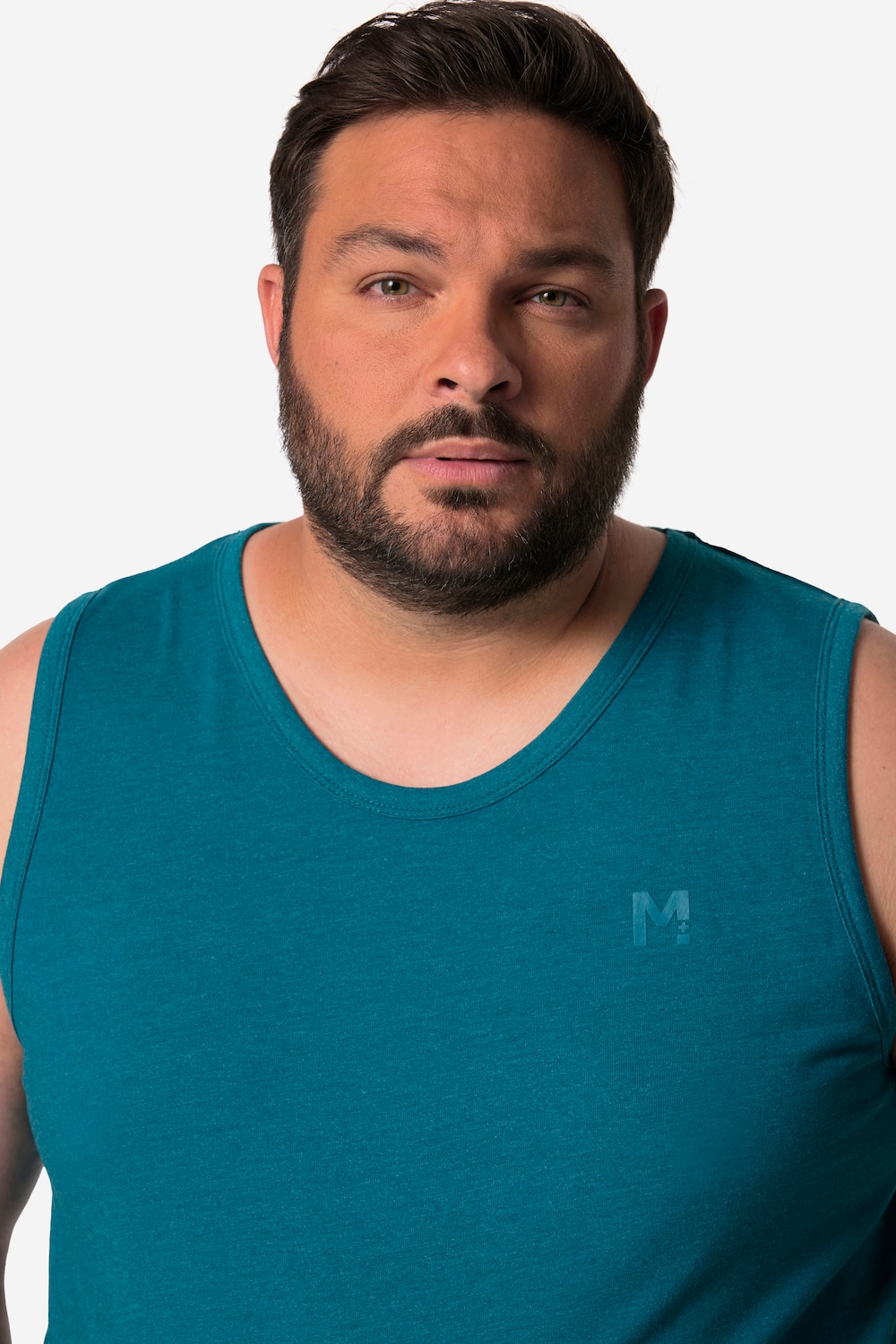 Stora storlekar Linne, Her, turkos, storlek: 5XL, Bomull/Polyester, Men Plus