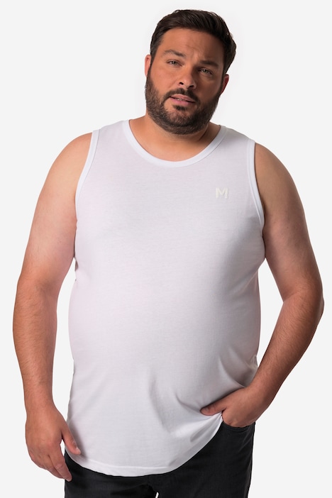 Men+ Tanktop, Basic, 2er-Pack, Rundhals, bis 8 XL