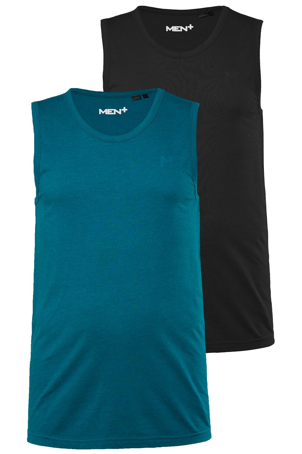 Stora storlekar Linne, Her, turkos, storlek: L, Bomull/Polyester, Men Plus