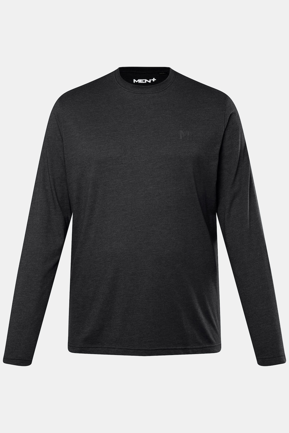 shirt met lange mouwen, basic, ronde hals, tot 8XL