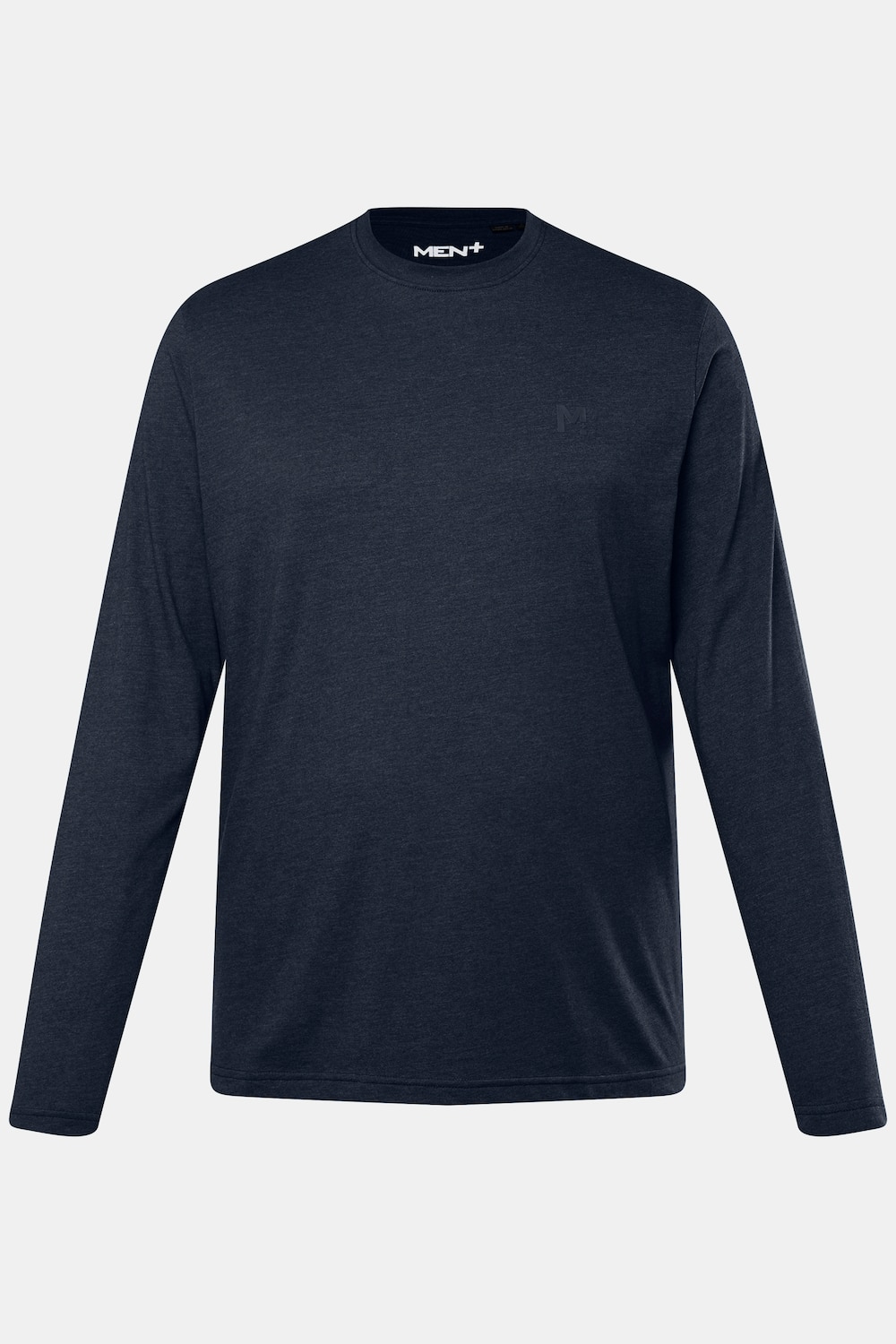 langærmet T-shirt, Basic, rund hals, op til str. 8 XL