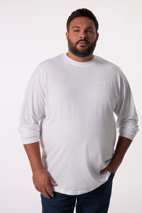 Men+ Langarmshirt, Basic, Rundhals, bis 8 XL