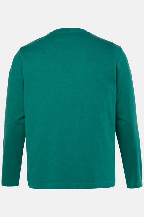 T-shirt, col rond et manches longues, collection Basic - jusqu'au 8 XL