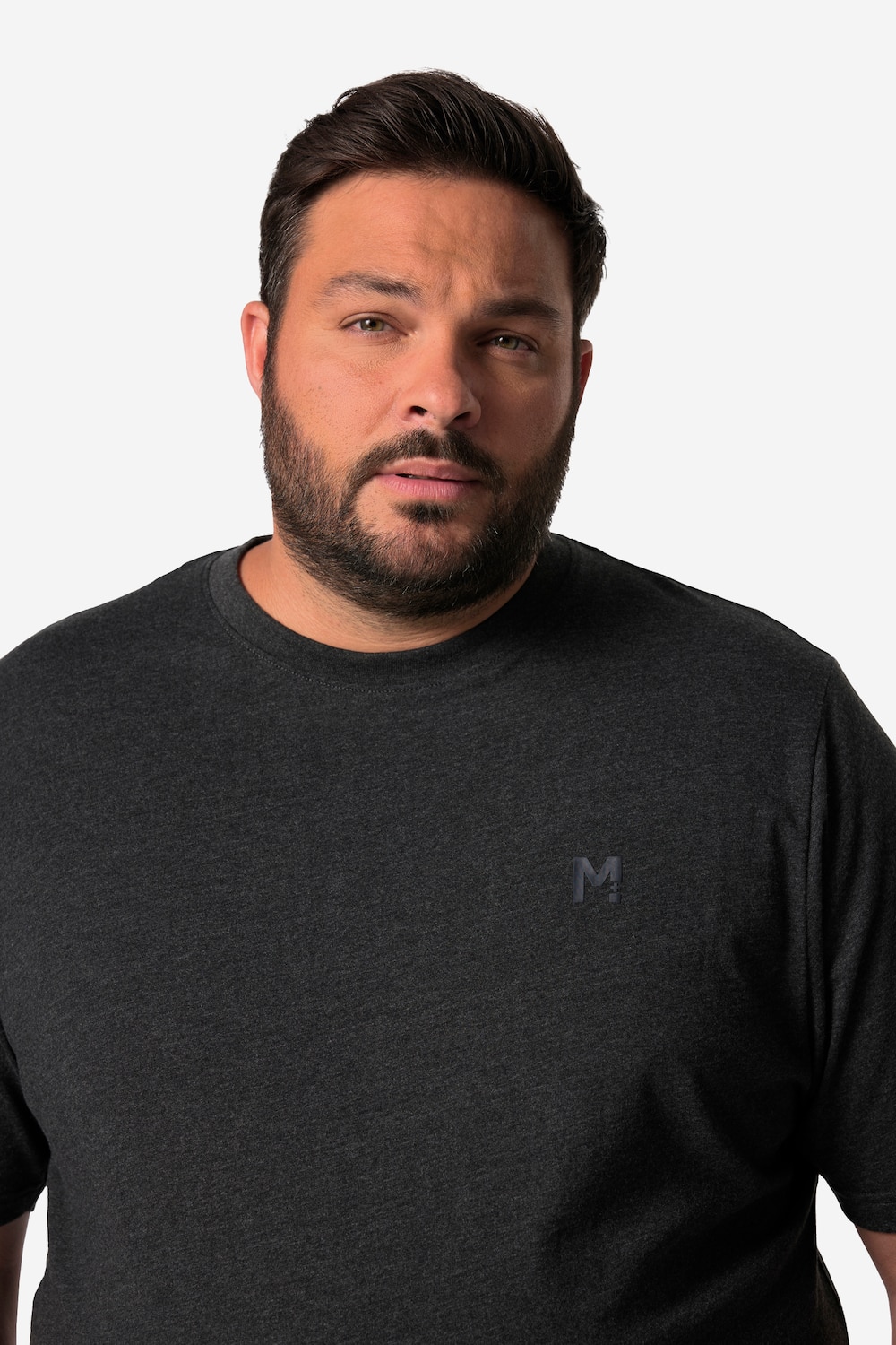 Stora storlekar T-shirt, Her, svart, storlek: 10XL, Bomull/Viskos, Men Plus