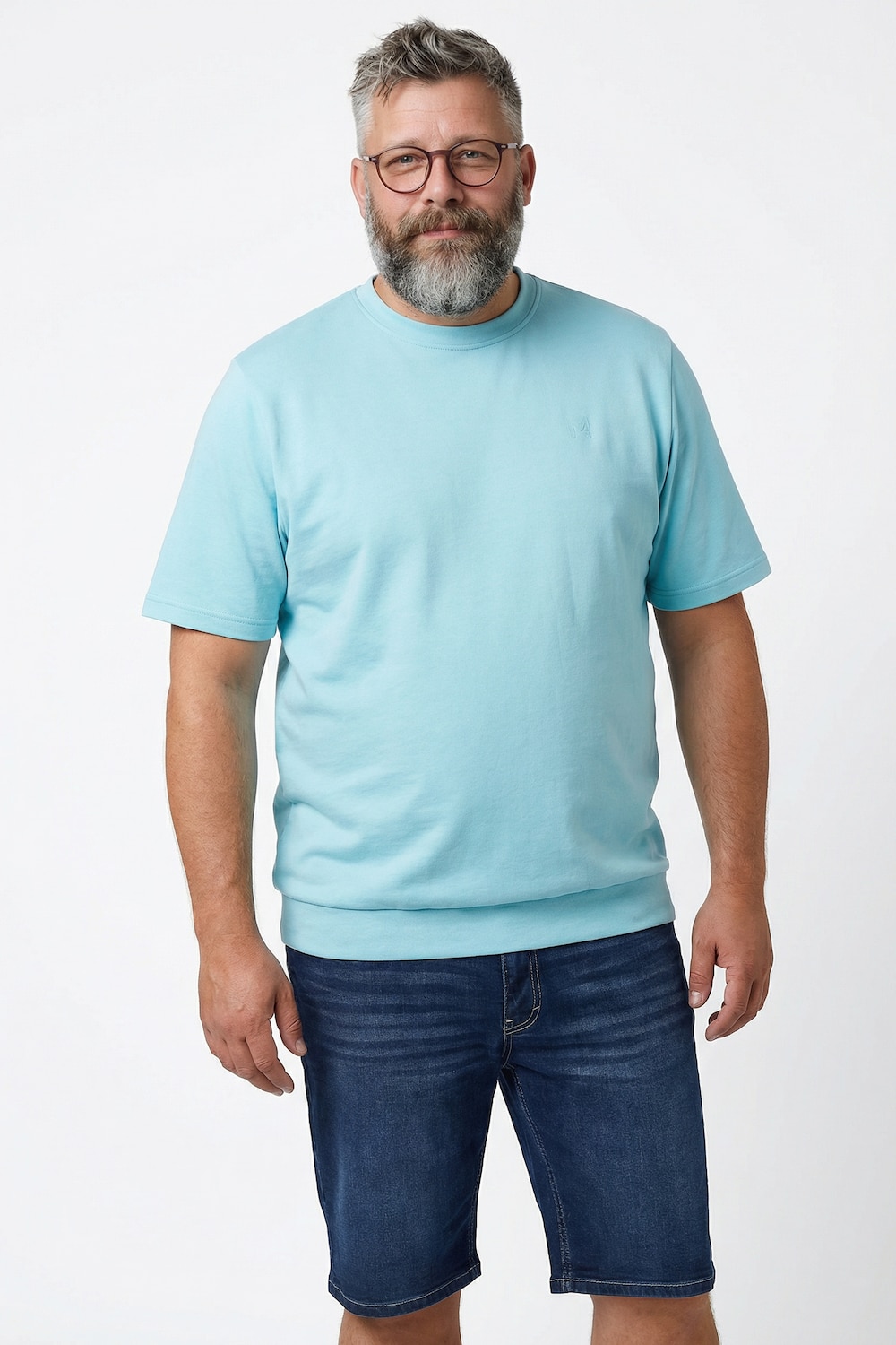 T-Shirt, Bauchfit, Basic, Halbarm, bis 10 XL