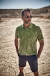 Polo JP1880, media manga, piqué, estampado en toda la prenda, hasta la talla 8 XL