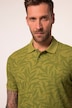 Polo JP1880, media manga, piqué, estampado en toda la prenda, hasta la talla 8 XL
