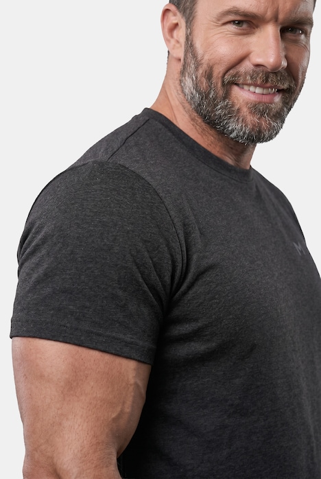 T-Shirts, 2er-Pack, Bauchfit, Basic, Halbarm, bis 10 XL