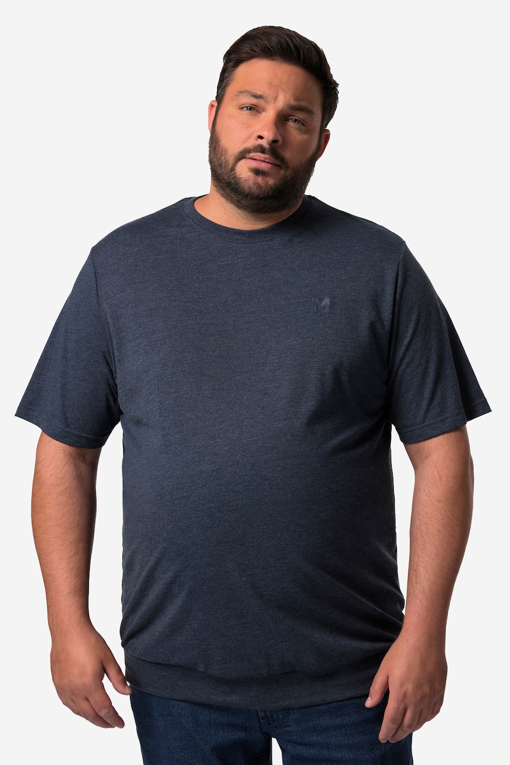 Stora storlekar T-shirt, Her, blå, storlek: 7XL, Bomull/Polyester, Men Plus