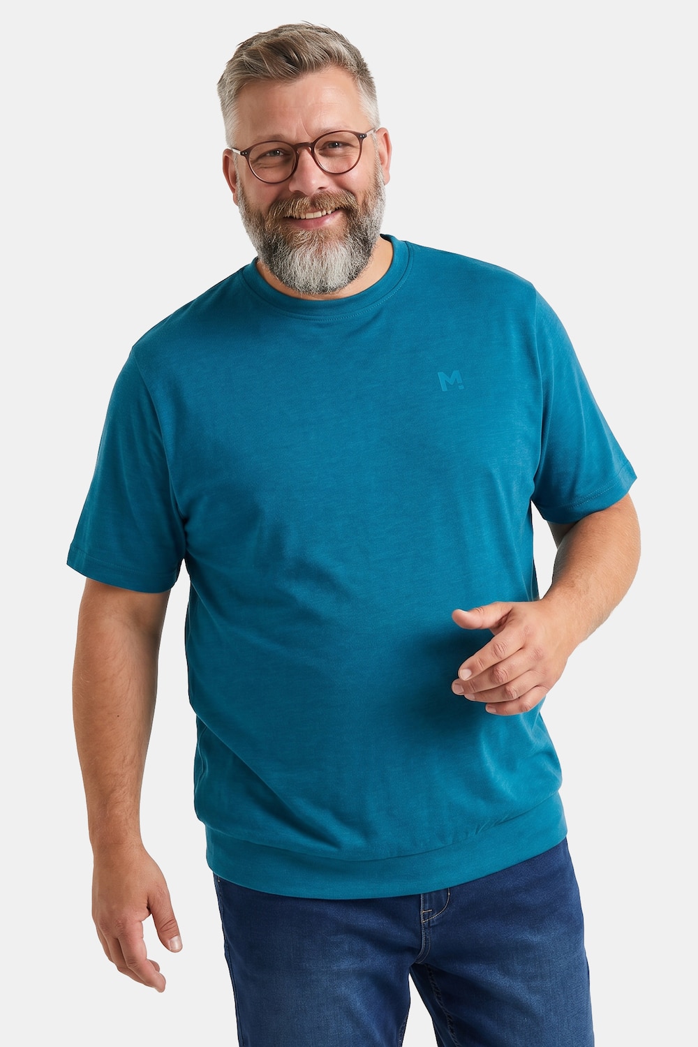 T-Shirts, 2er-Pack, Bauchfit, Basic, Halbarm, bis 10 XL
