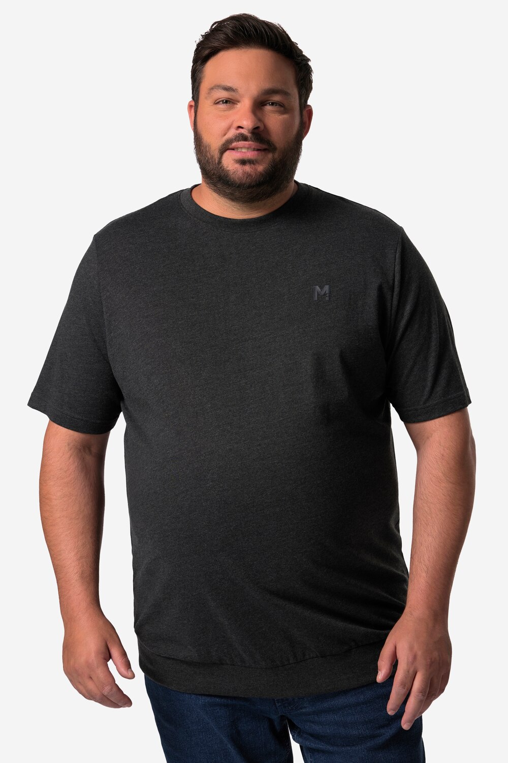 Stora storlekar T-shirt, Her, turkos, storlek: 4XL, Bomull/Polyester, Men Plus