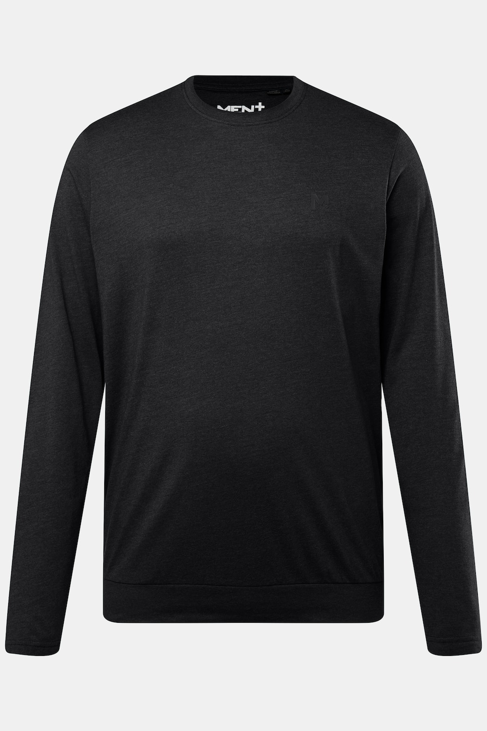 shirt met lange mouwen, Buik-Fit, speciaal model, basic, ronde hals, tot 8XL