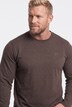 T-shirt Mens+ coupe spéciale, manches longues et col rond, ventre confort, collection Basic - jusqu'au 8 XL
