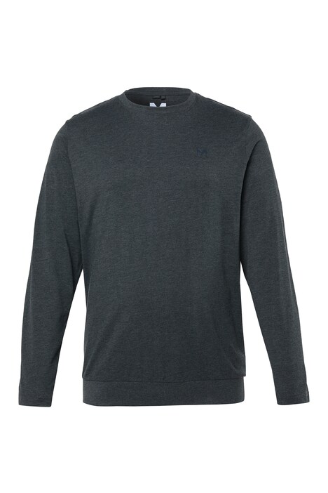 Tričko, dlouhé rukávy, břišní střih, Basic, kulatý výstřih, do 8XL