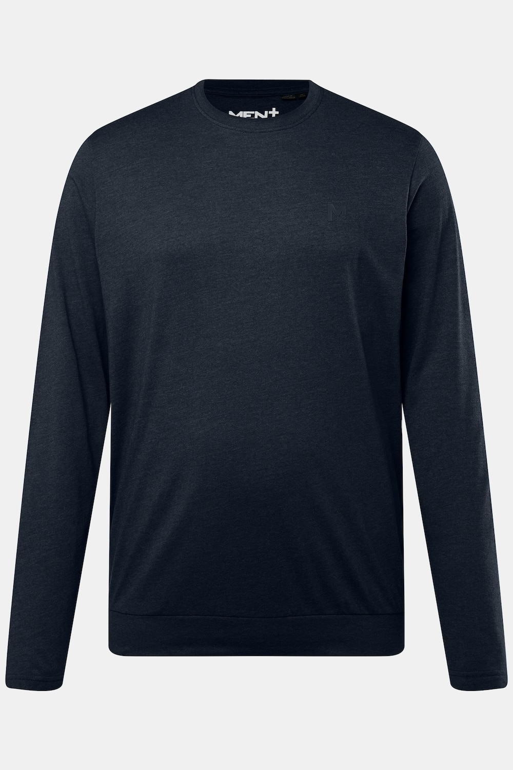shirt met lange mouwen, Buik-Fit, speciaal model, basic, ronde hals, tot 8XL