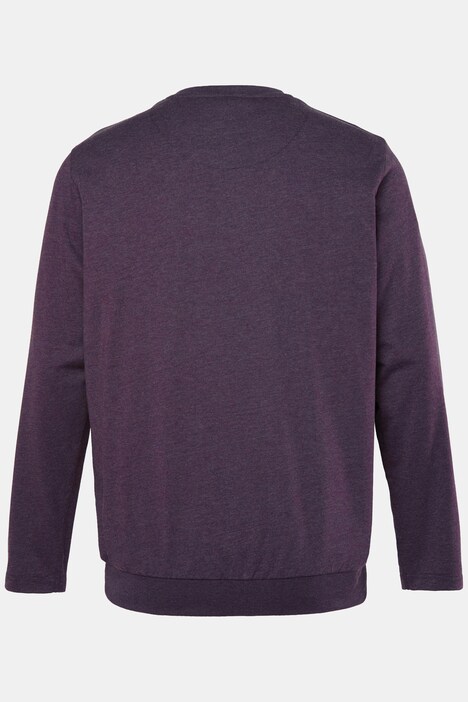Langarmshirt, Bauchfit, Spezialschnitt, Basic, Rundhals, bis 10 XL