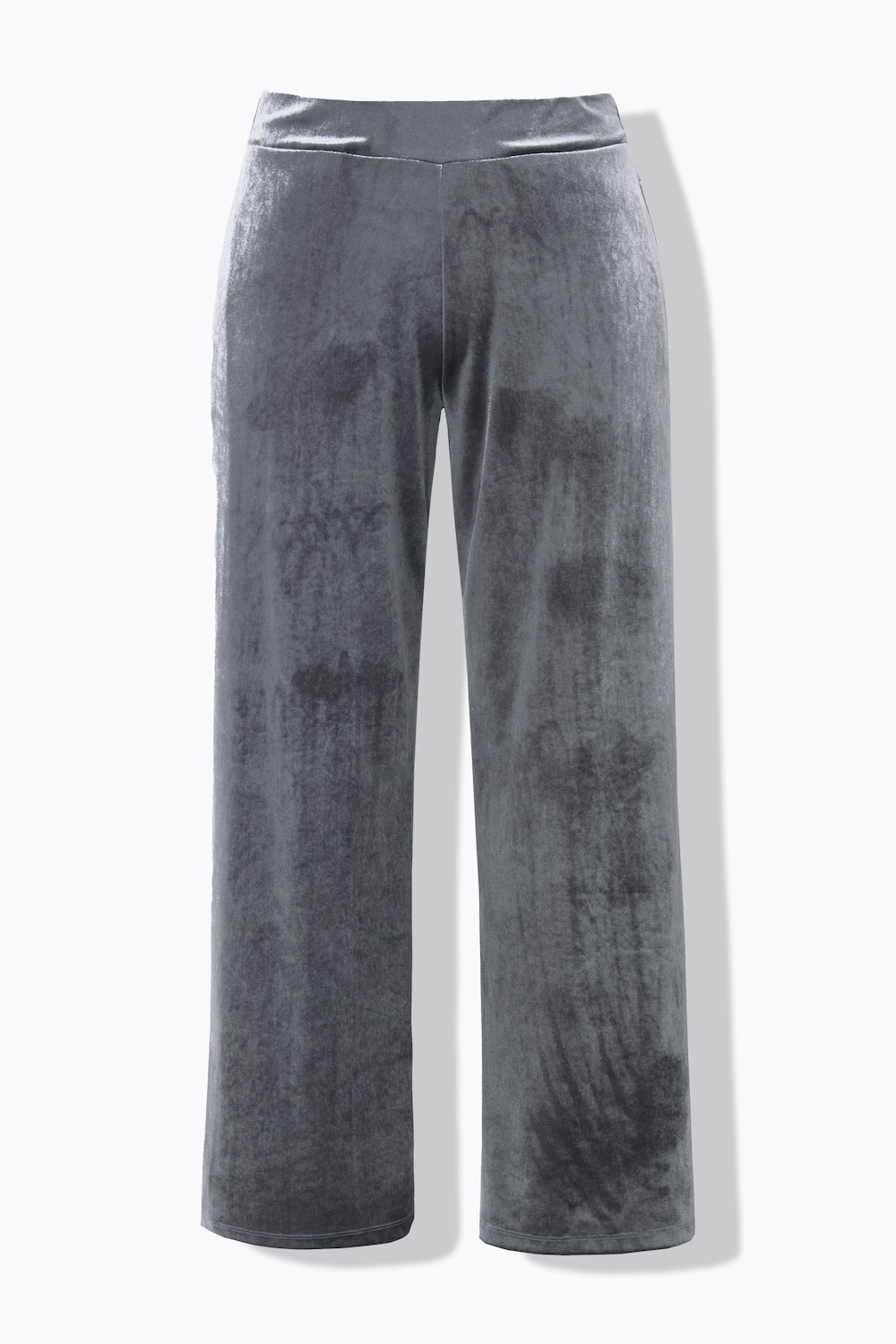 Stora storlekar Sammetsbyxa, Dam, grön, storlek: 50, Polyester, Mia Moda