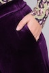 Fluwelen broek, wijde pijpen, elastische tailleband