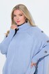 Pull oversize esprit poncho, base en pointe et maille avec motif torsadé