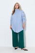 Pull oversize esprit poncho, base en pointe et maille avec motif torsadé