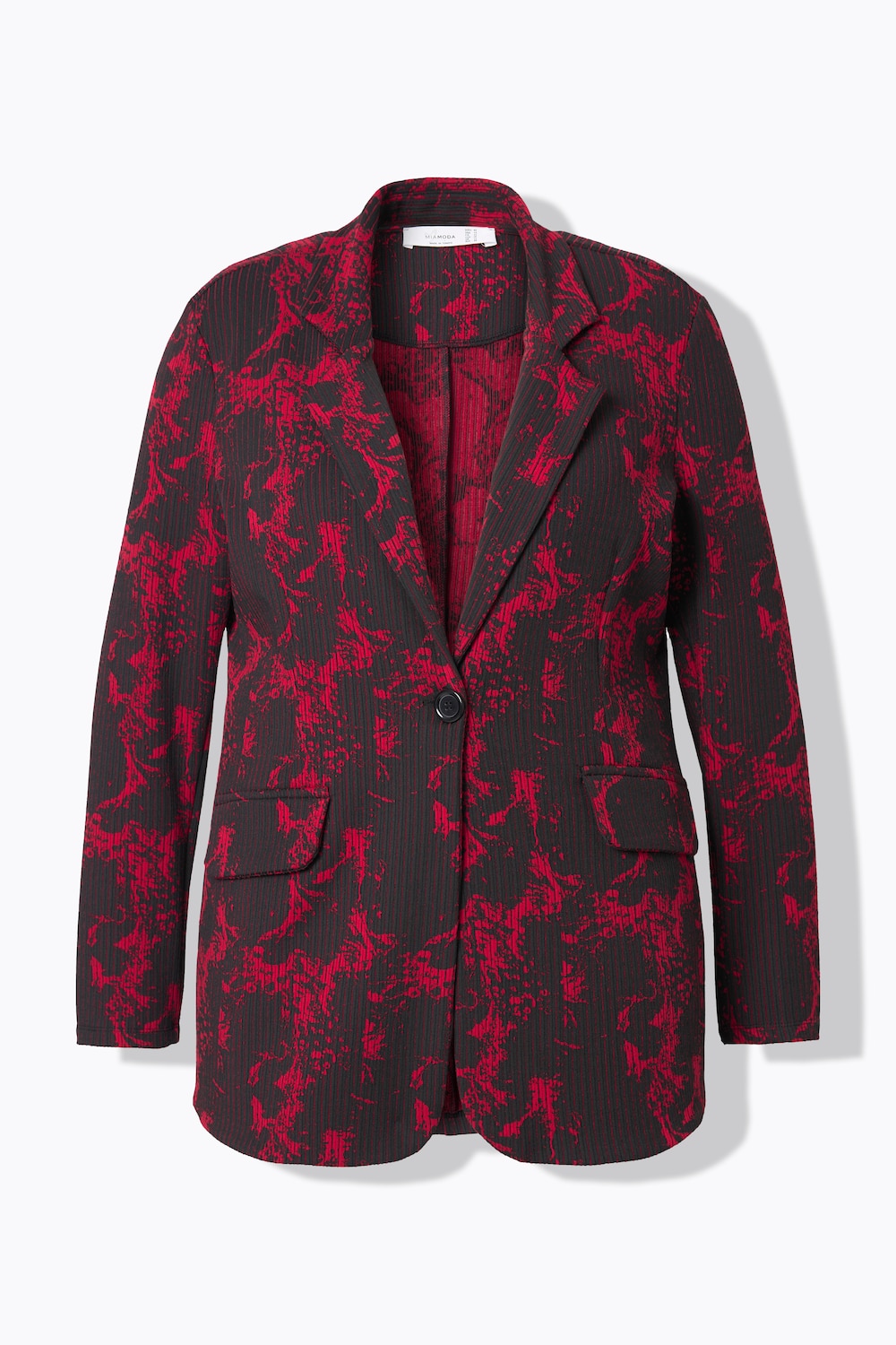 Stora storlekar Jerseykavaj, Dam, svart, storlek: 54, Polyester, Mia Moda