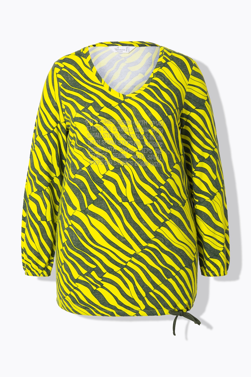 Stora storlekar T-shirt, Dam, grön, storlek: 54, Viskos, Mia Moda
