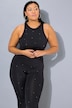 Crop top, slim model, glittersteentjes