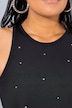 Crop top, slim model, glittersteentjes