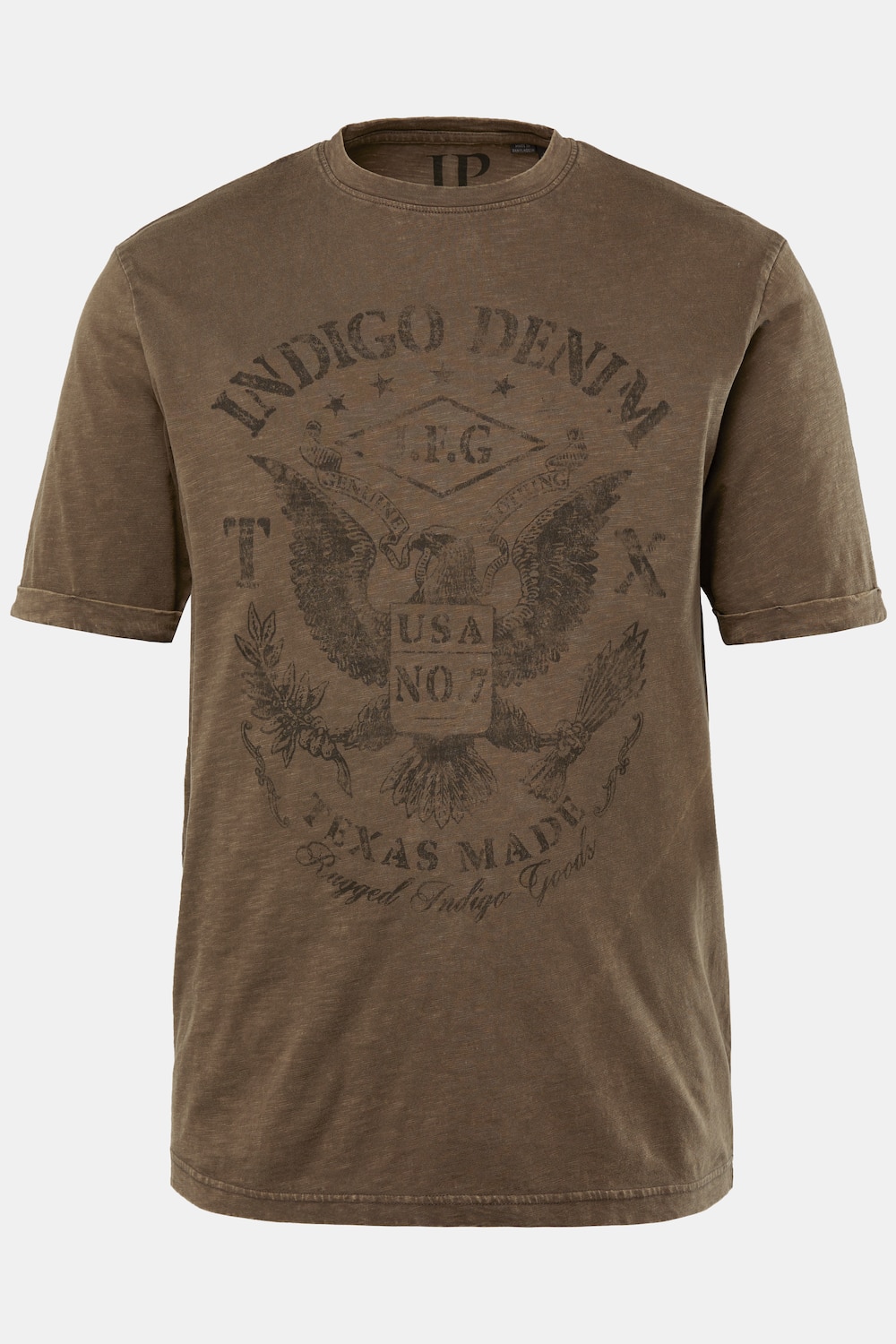 JP 1880 T-Shirt, Halbarm, Vintage Look, Print, bis 8 XL