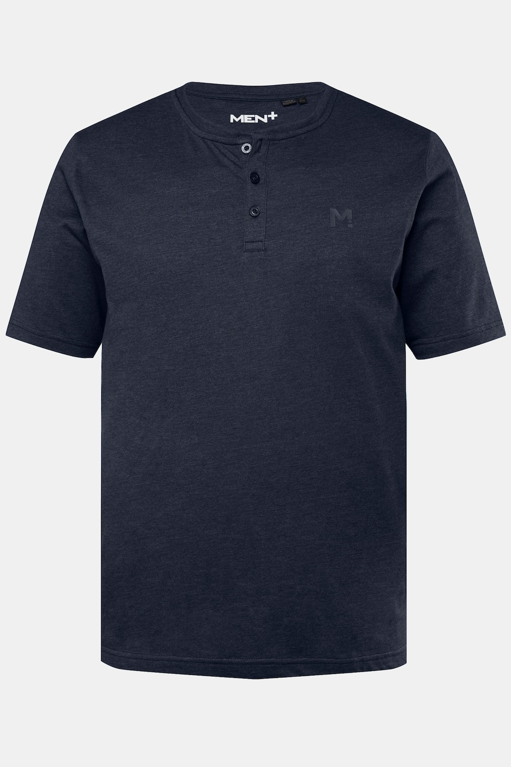 Henley-skjorte, Basic, korte ærmer, rund hals, op til str. 8XL