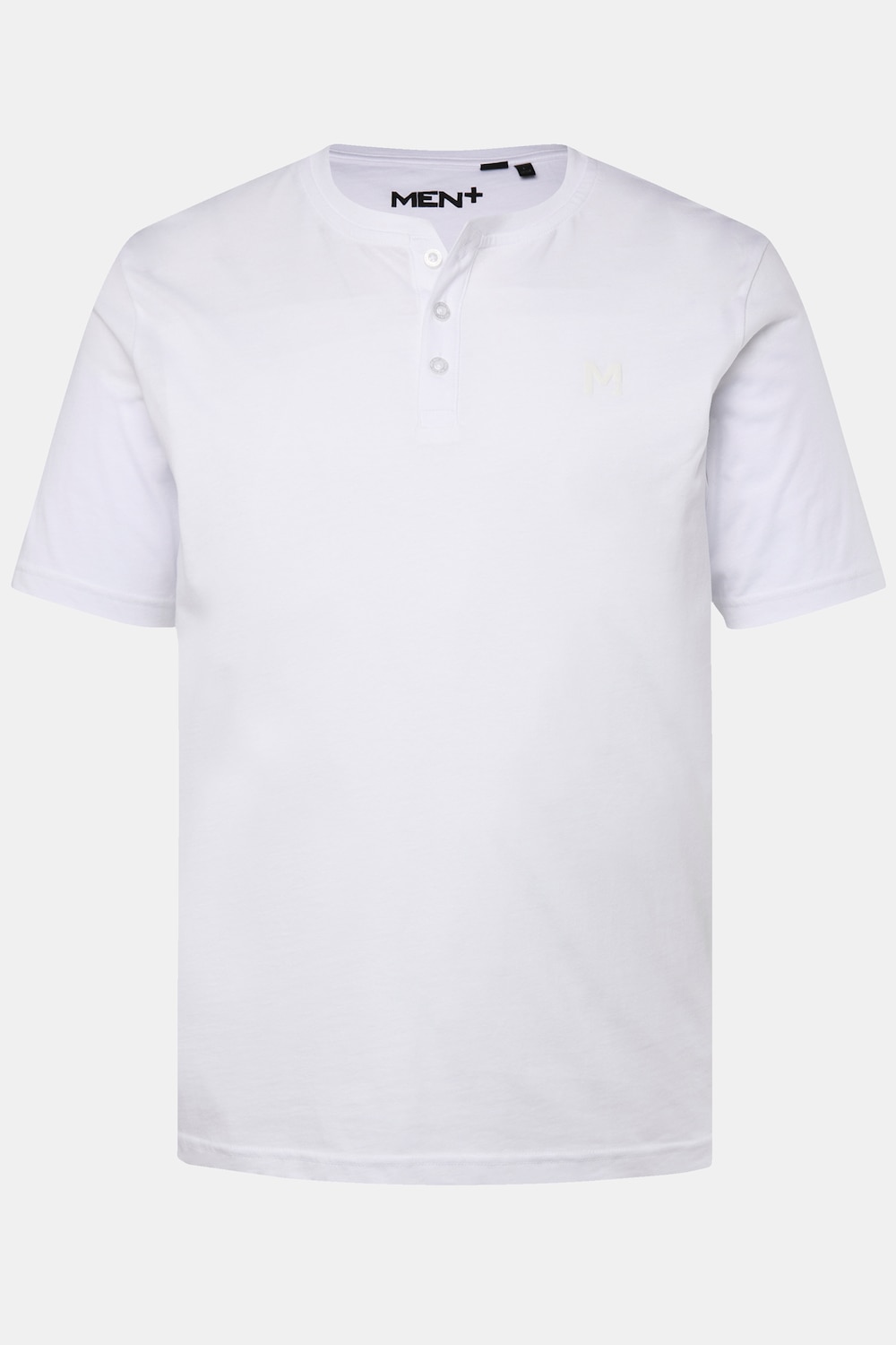 Henley-skjorte, Basic, korte ærmer, rund hals, op til str. 8XL