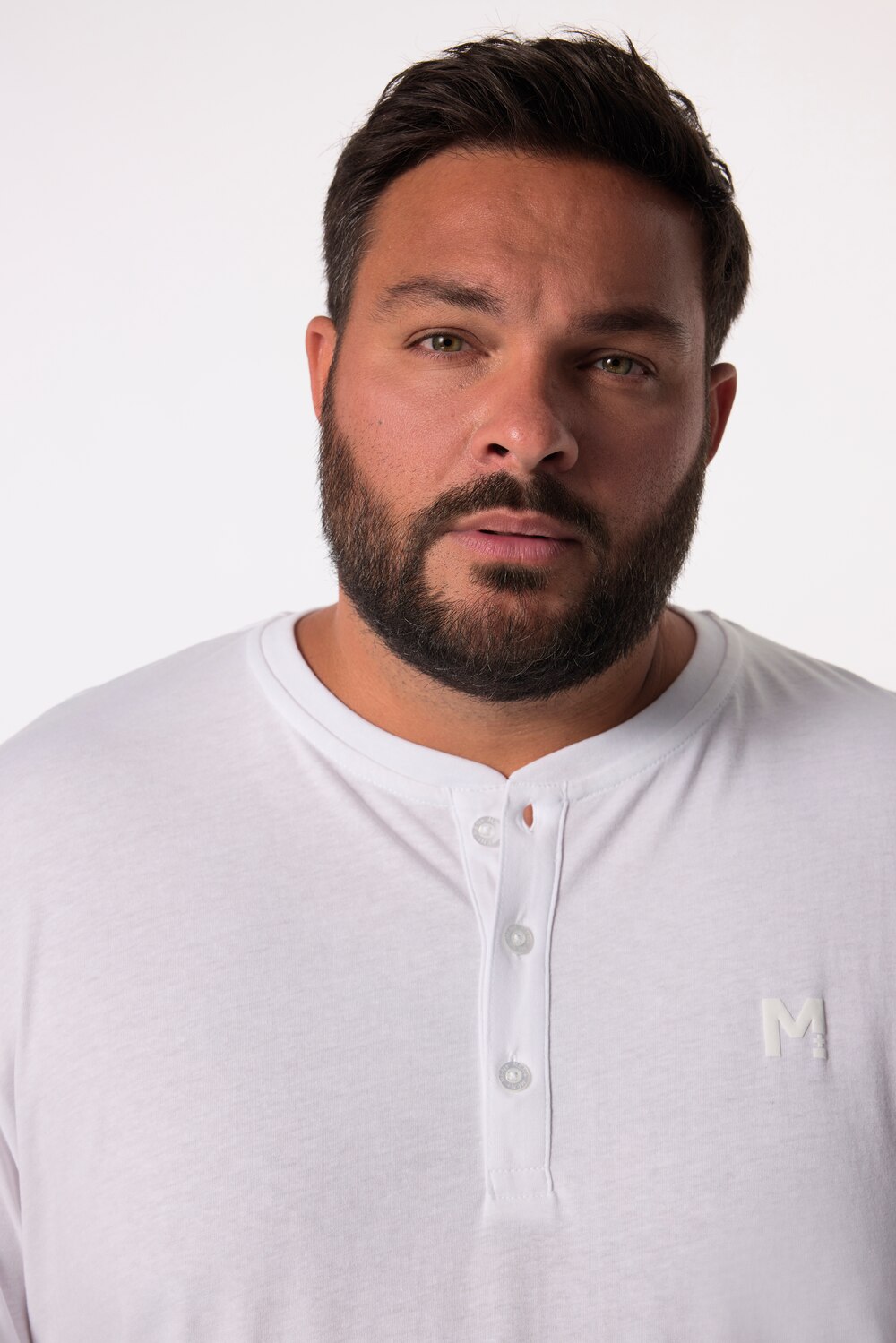 Stora storlekar Farfarströja, Her, vit, storlek: XXL, Bomull/Polyester, Men Plus