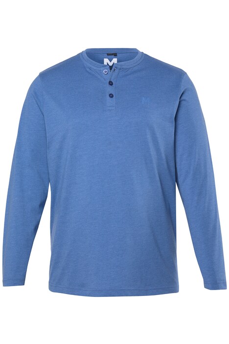 Henley, Basic, dlouhé rukávy, kulatý výstřih, do 8XL