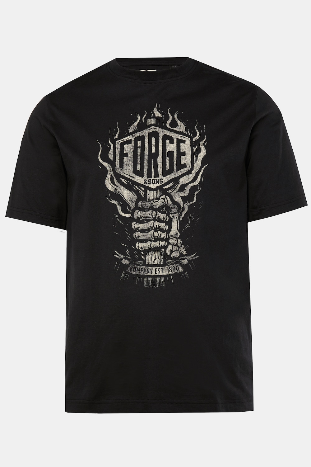 JP 1880 T-Shirt, Halbarm, Brustprint, bis 8 XL