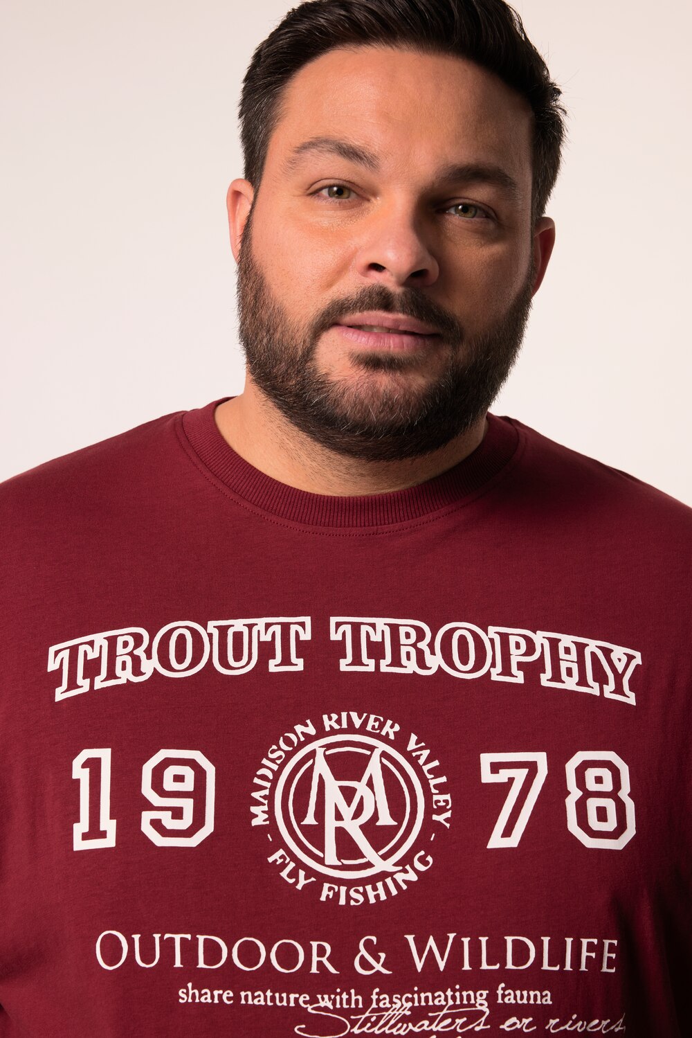 Stora storlekar T-shirt, Her, röd, storlek: 7XL, Bomull, Men Plus