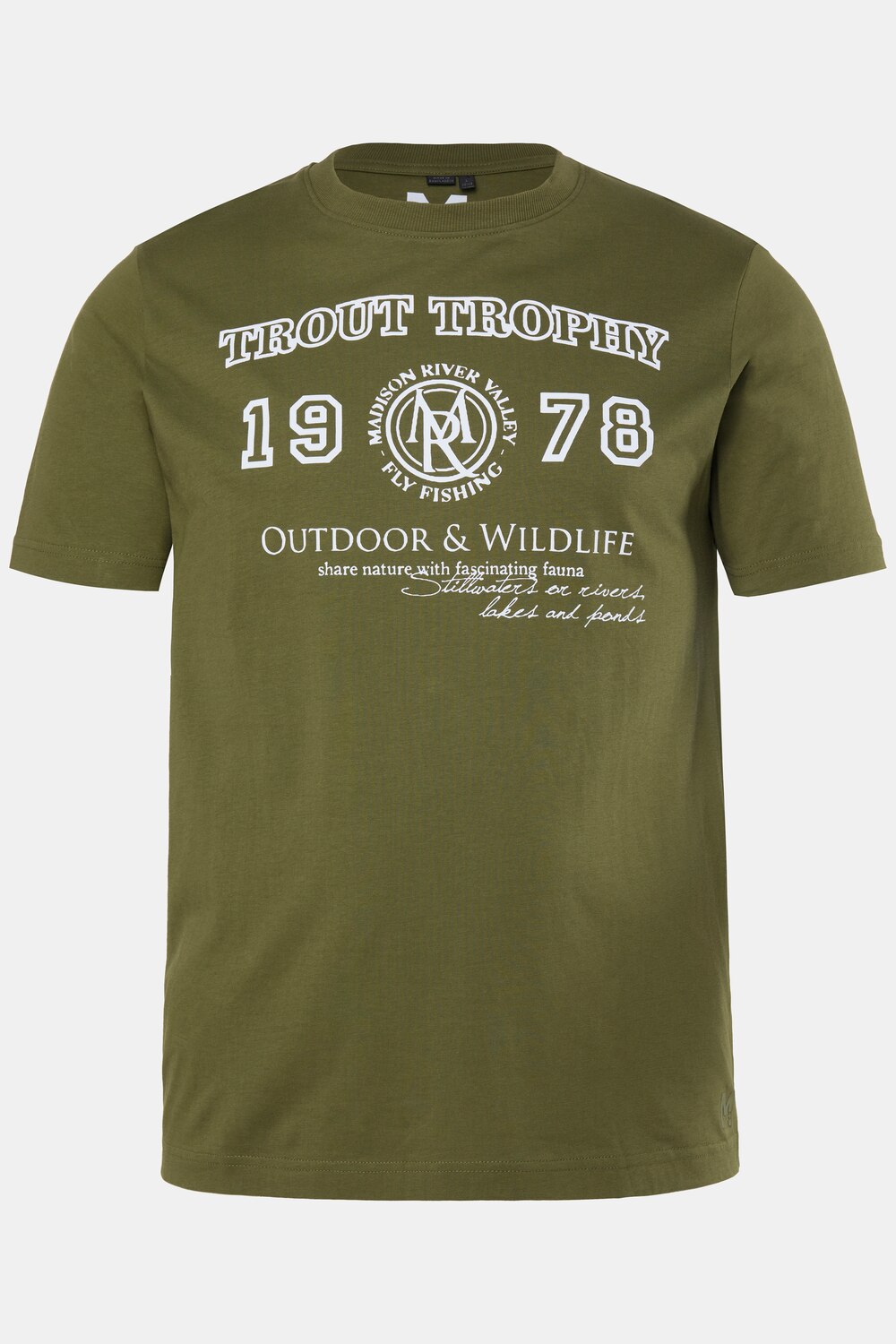 T-shirt, kortærmet, print på brystet, op til str. 8XL