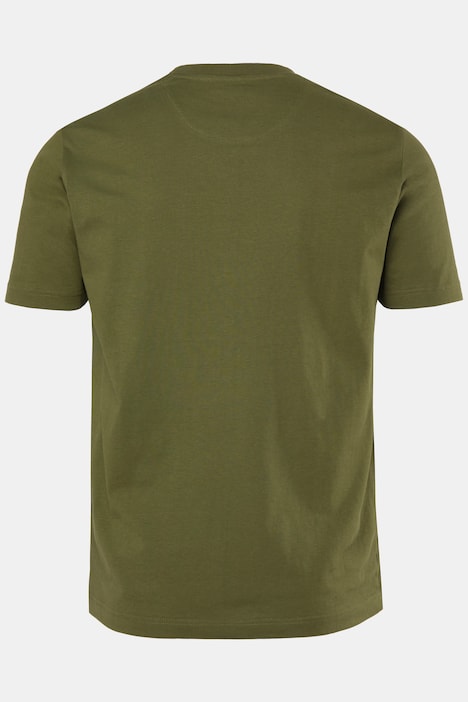 T-Shirt, Halbarm, Brustprint, bis 8 XL