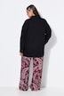 Jeanshemd, oversized, Knopfleisten-Stickerei