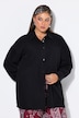 Jeanshemd, oversized, Knopfleisten-Stickerei