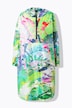 Funktionelt regnslag, unisex, print, hætte