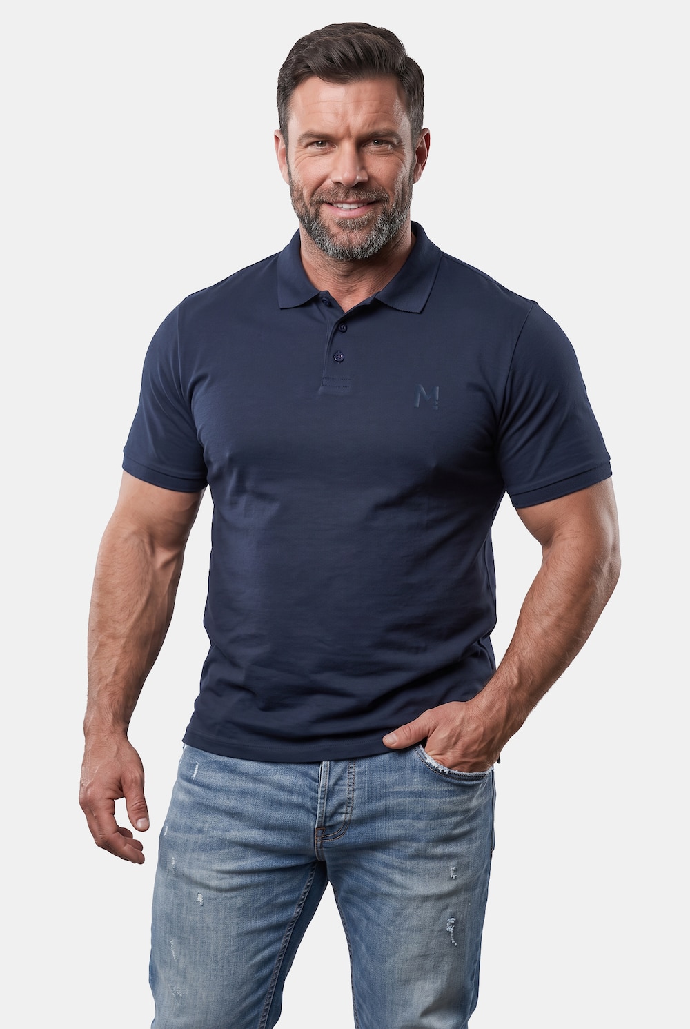 Poloshirt Bauchfit, Halbarm, bis 8 XL