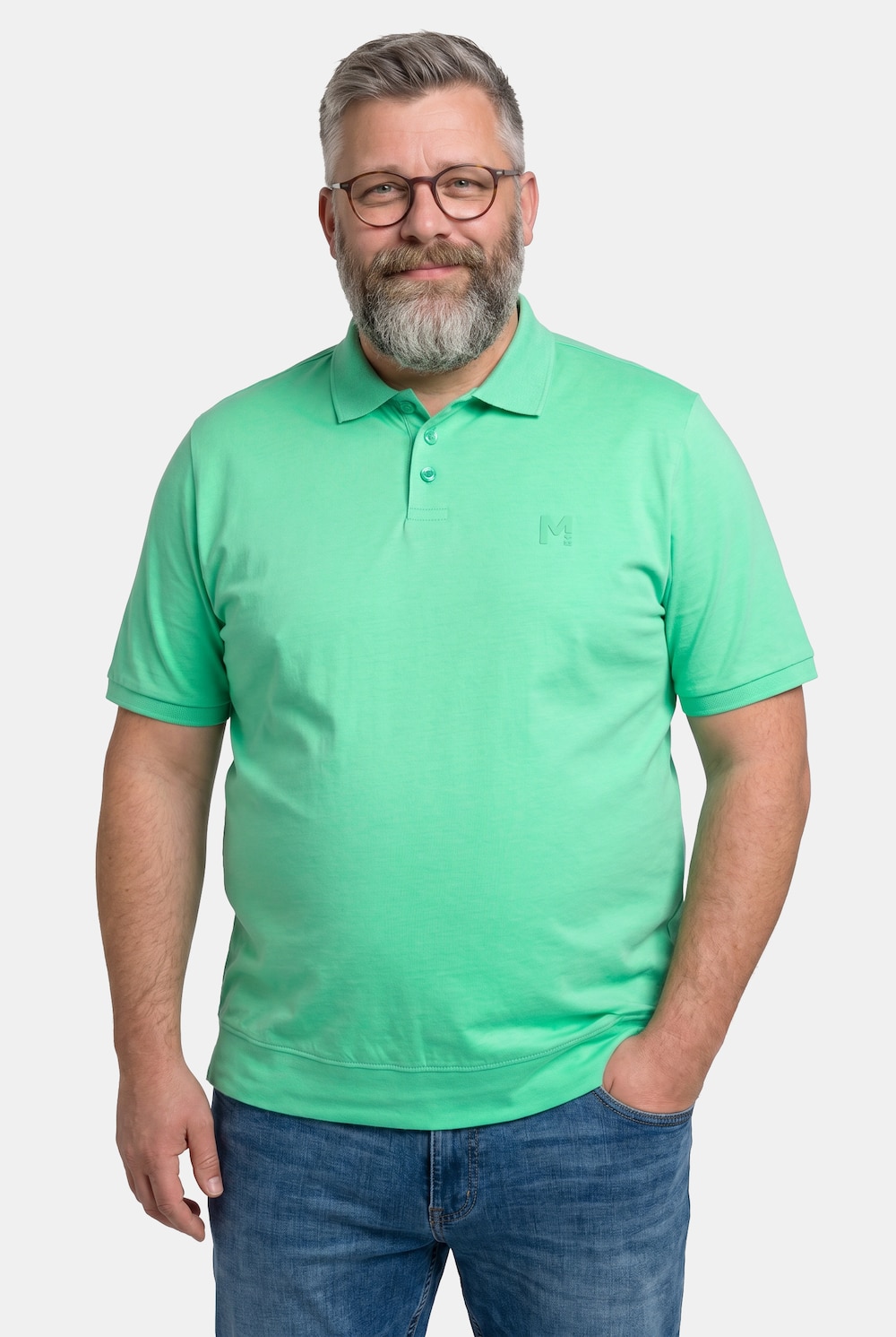 Poloshirt Bauchfit, Halbarm, bis 8 XL