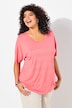 T-shirt oversize à manches courtes, col rond et message imprimé