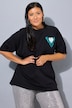 T-shirt, oversize-modell, print på ryggen