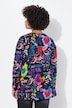 Long-sleeve A-line graffiti pattern T-shirt