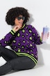 Genser, boxy fit, leopardmønster, lange ermer