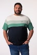 Men+ T-shirt, korte mouwen, Buikfit, streepjes, tot 8 XL
