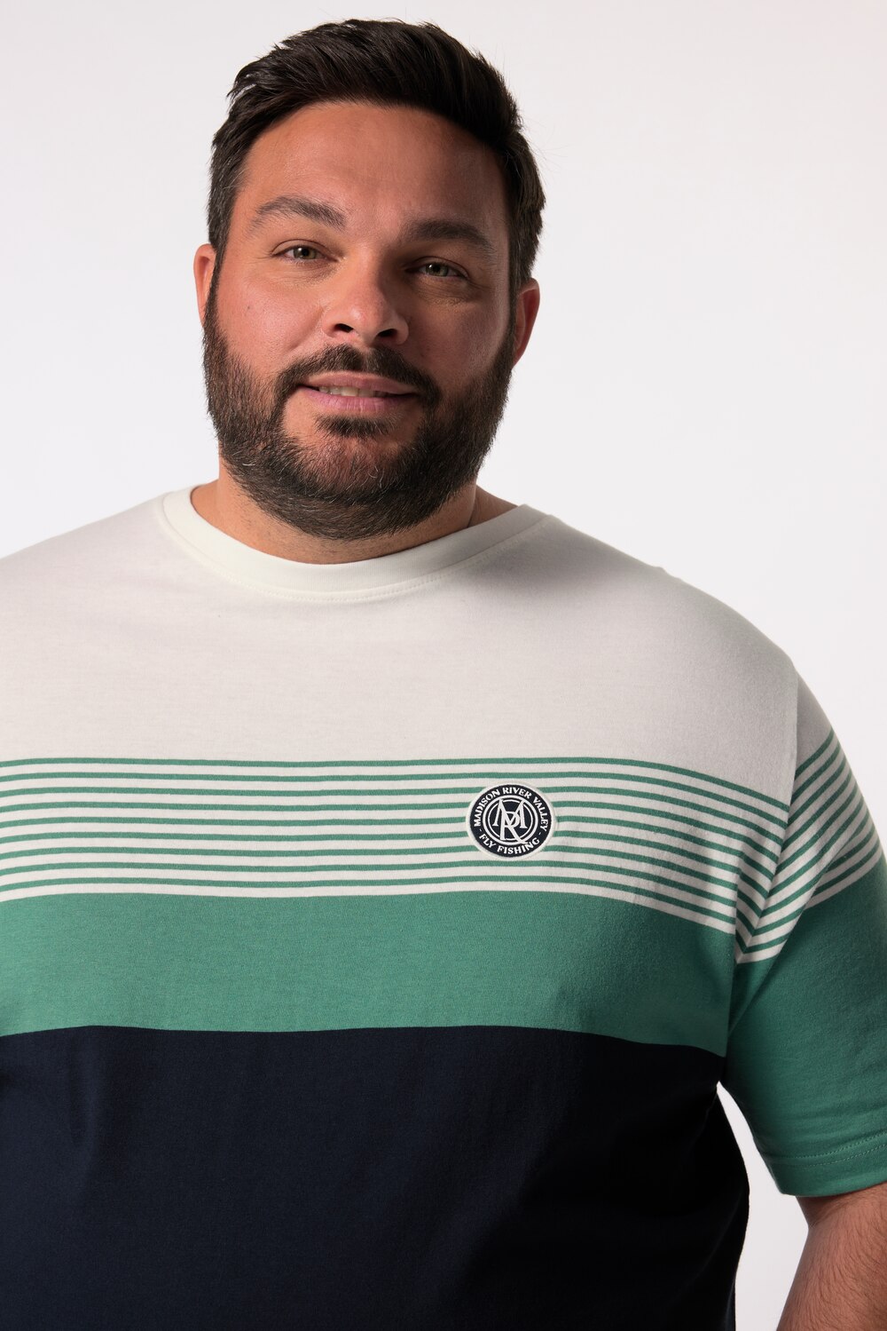 Stora storlekar T-shirt, Her, blå, storlek: 5XL, Bomull, Men Plus