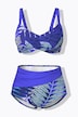 Bikini, bregnemønster, myke skåler, drapert